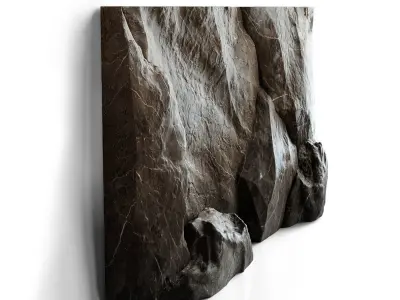 Stone wall 2 3D model