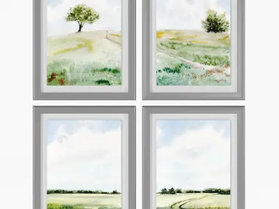 Art Frams 14- Modern Farmhouse Painting 3D model