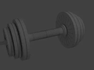 Dumbbell Low-poly 3D model shop