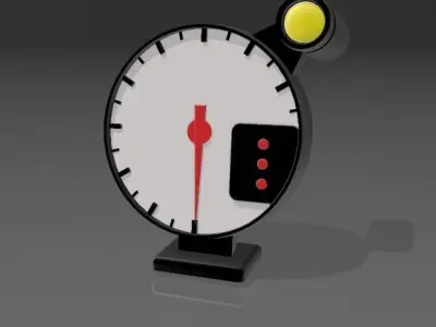 Tachometer for scale model autos 1 24  3D print model