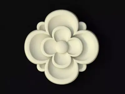 rosette flower Free 3D model