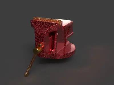 Bench vice   Low-poly 3D model