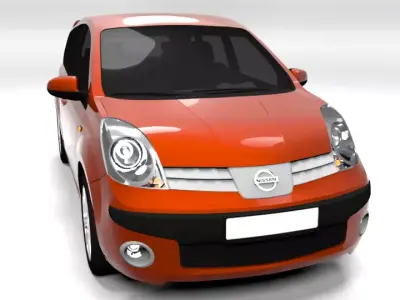 NISSAN NOTE LOWPOLY Low-poly 3D model