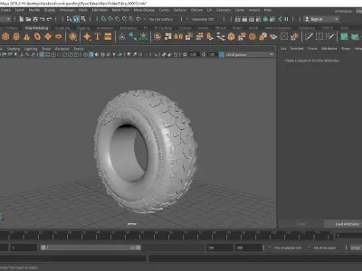 Super Swamper TSL SX Bias rc tire 3D print model