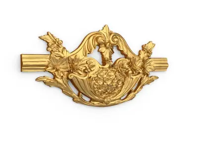 Classic carved decor ornament 366 3D model