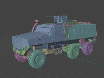 PMPV MiSu Armored Vehicle - 35th Scale 3D print model 3D print model