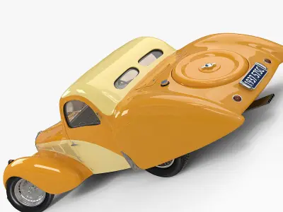 1937 Bugatti Type 57SC Atalante 3D model