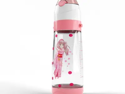 Kids Thermos Water Bottle 3D Model STL  FBX OBJ GLB BLEND 3D model