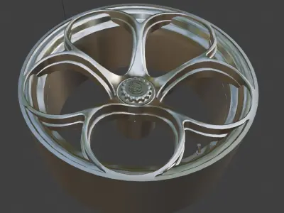 Alfa Romeo Giulia GTAm GTA OEM Wheels Rims 3D Print Ready 3D print model