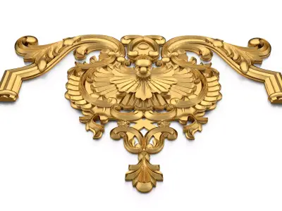 carved classic decorative ornament cnc 3d printing stl 38 3D model