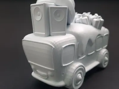 Santa Party Bus 3D print model