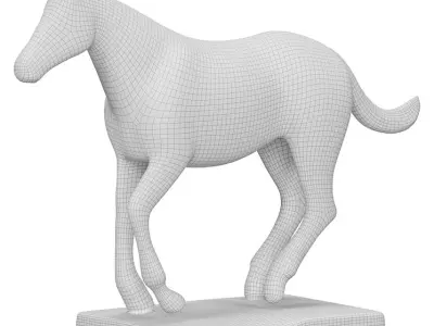 Horse Sculpture 3D model purchase
