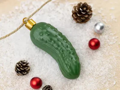 Pickle Ornament Funny Christmas Holiday Tree Decoration 3D print model