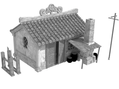 Game Mountain - Architecture - House 02 3D model