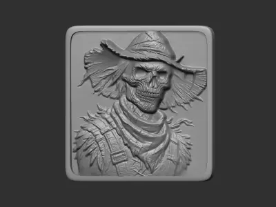 halloween crow man cnc model 3D print model