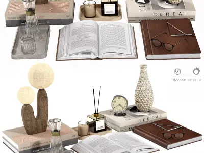 Decorative set 2 3D model buy