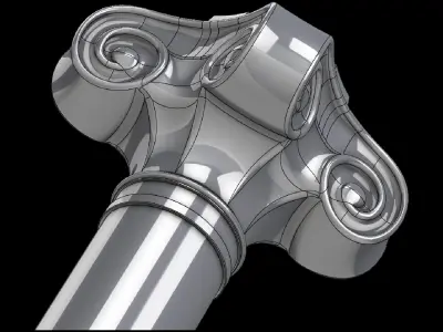 column st 3D model