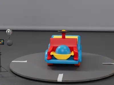 prop baby car 3D model