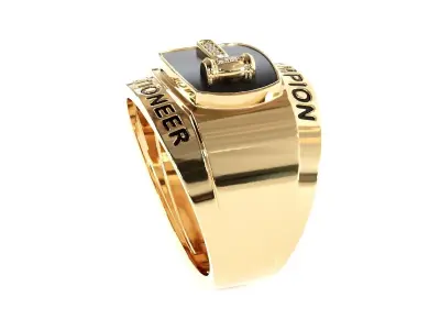 Fancy Mans ring 3D print model