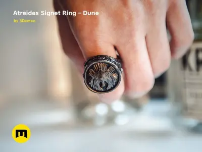 Atreides Signet Ring - Dune Free 3D print model