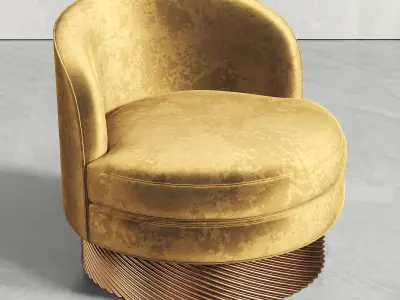 Club sofa chair 107 3D model