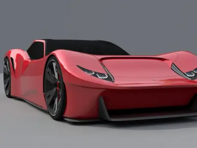 VEGA supercar virility and character 3D model