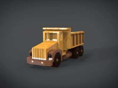 Construction Grade Toy Dump Truck 3D print model