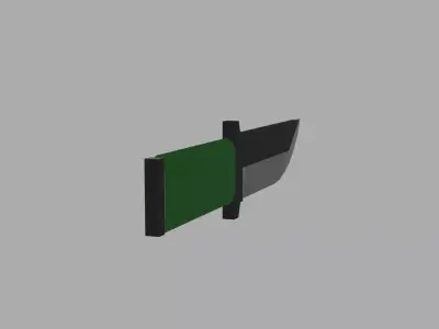 Low Poly Knife Low-poly 3D model