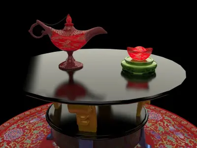  Chinese magic lamp   3D model