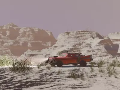 canyon car scene  3D model