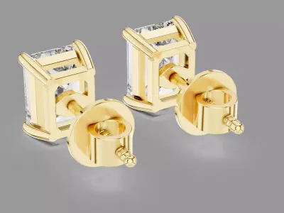 Diamond Earrings  3D print model