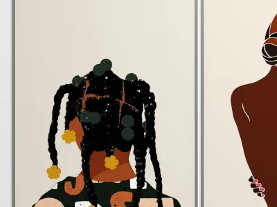 Art Frames 153- Black Arts 1 3D model