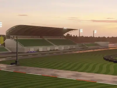 Race to Victory - The Ultimate RaceTrack Stadium and Dirt Track  Low-poly 3D model