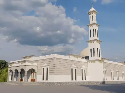 Mosque Detail Design 3D model