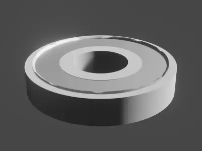 Proba ball bearing Low-poly 3D model