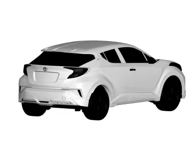toyota chr  3D model