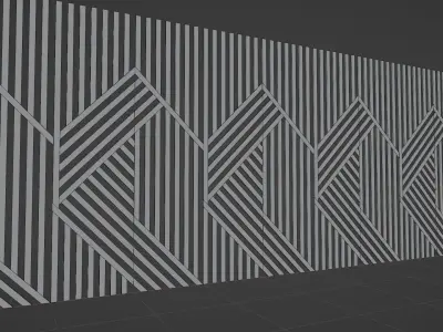 Wall wood seamless set2 V16 3D model