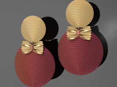 Earrings  stunning doll Free 3D model