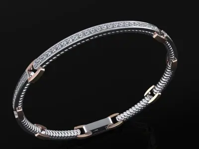 David Yurman Bracelet 3D print model