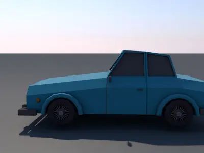 Low Poly Car Low-poly 3D model