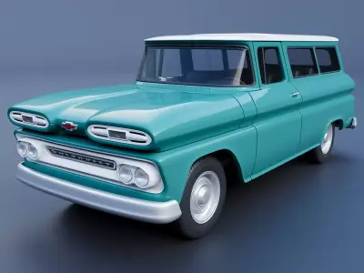 Chevrolet Suburban 1961  3D print model