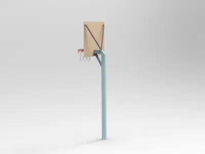 Basketball 3D model hoop Free low-poly 3D model