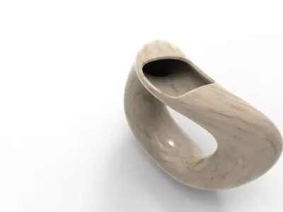 Rous Vase Low-poly 3D model