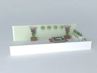 andreiaorkut garden with plants in it Free 3D model