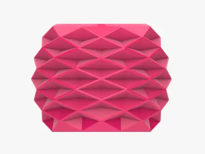 Diamond Vase stationary container 3D print model