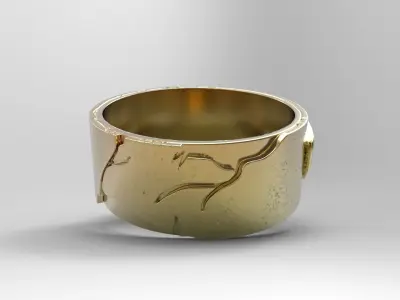 Wedding rings Creation of Adam 3D print model