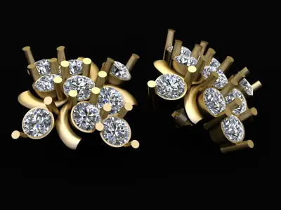 CLASSY  STYLISH EARRING 3D PRINTABLE MODEL  3D print model