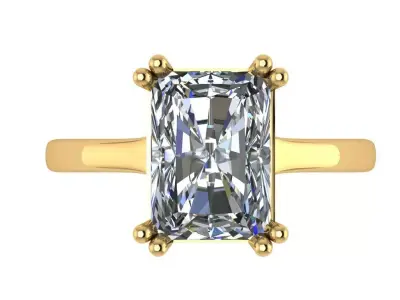 Radiant split open shank concept ring  3D print model