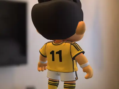 Cartoon Soccer Player  3D model