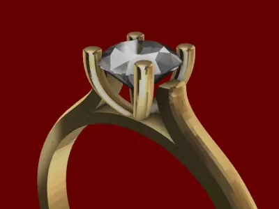 Cathedral Ring 3D print model